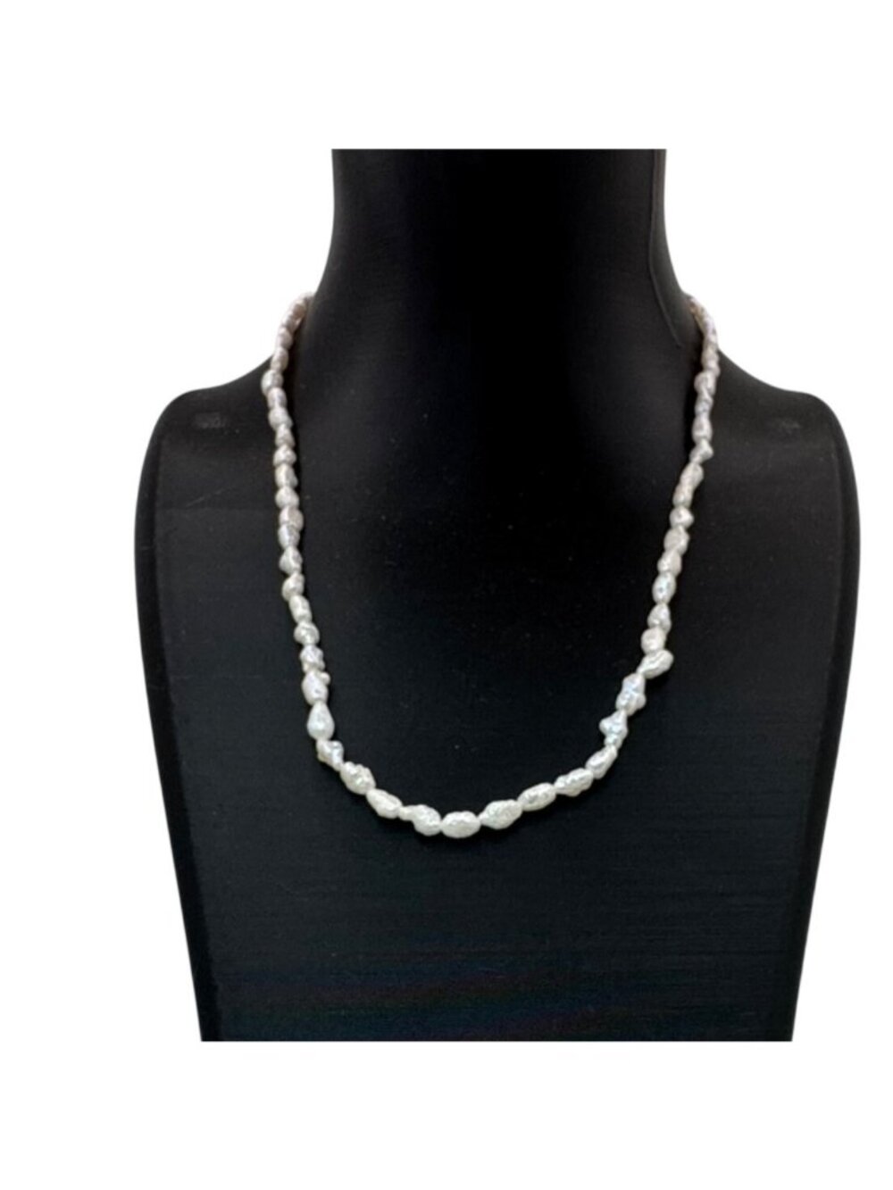 Baroque Freshwater Pearl Necklace Vintage 14K Gold-Filled Clasp 16" Classic